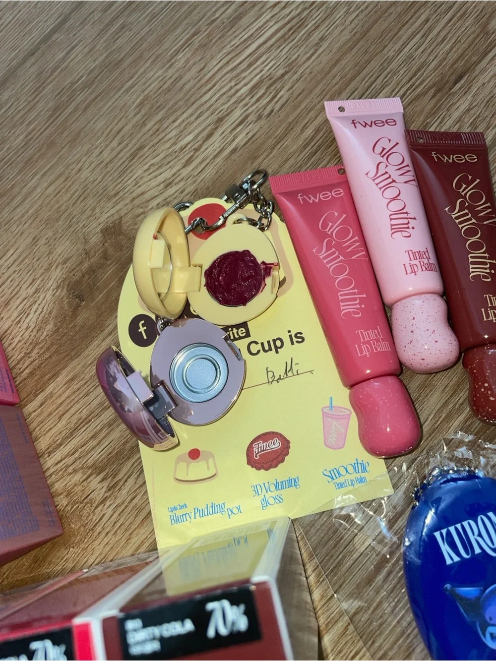 fwee Pink Lip Balm & Body Care Set - Pink bundle